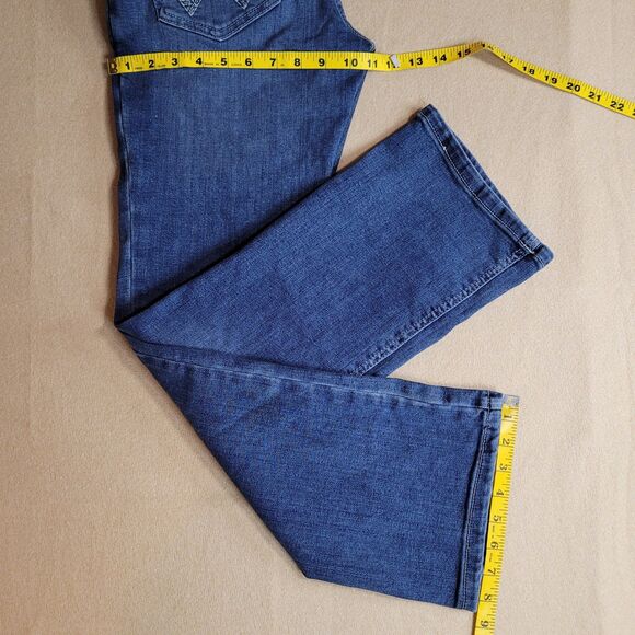 Wrangler Shiloh Ultimate Riding Blue Jean Womens Tag 7x30 Fits 31x28.5 Cowgirl - Picture 5 of 9